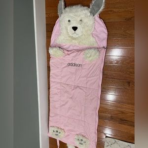 Pottery Barn Kids personalized “addison” sleeping bag